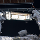 NASA astronaut Shane Kimbrough (left) and ESA astronaut Thomas Pesquet (right) during a spacewalk on June 16, 2021 to install new solar arrays.